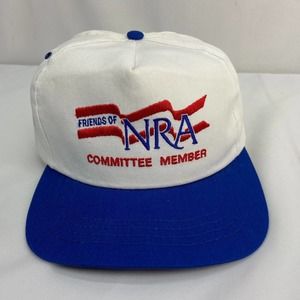Vintage Snapback Friends of NRA Committee Member Hat Baseball Cap Made in USA